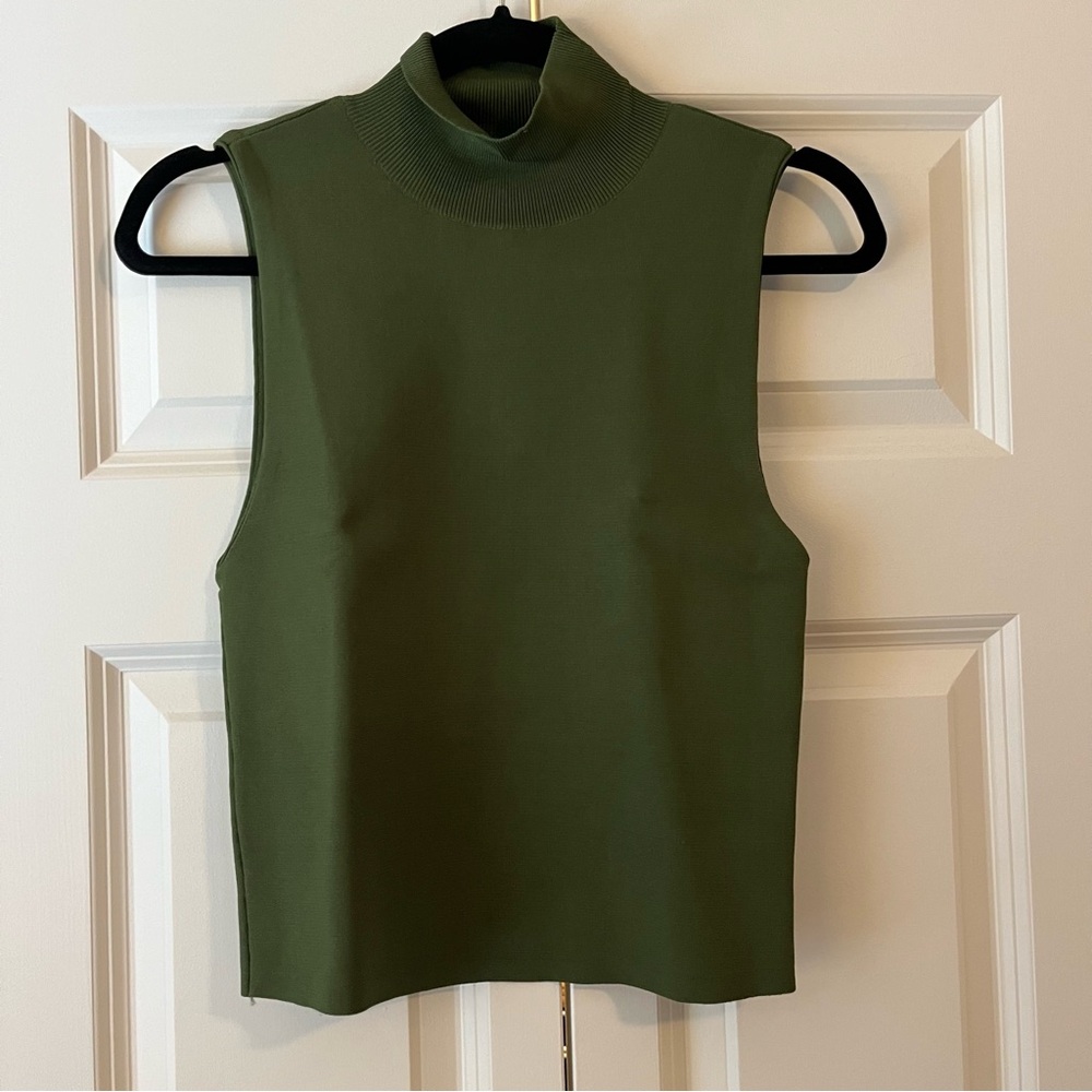 Alice + Olivia Forest Green Sleeveless Tank